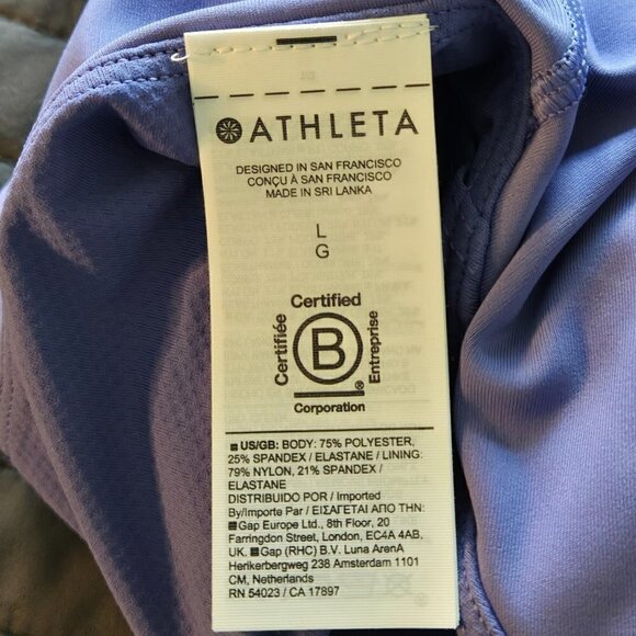 Athleta Conscious Crop Bra A-C - Large - Picture 3 of 5